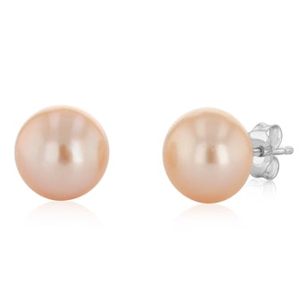 8-9mm Multicolour Freshwater Pearl Earrings Set of 2 in Sterling Silver