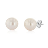 8-9mm Multicolour Freshwater Pearl Earrings Set of 2 in Sterling Silver