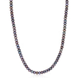6-7mm Black Freshwater Pearl Chain in Sterling Silver