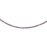 6-7mm Black Freshwater Pearl Chain in Sterling Silver
