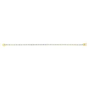 Luminesce Lab Grown 9ct Yellow Gold 0.65 Carat Diamonds + Created Blue Sapphire Bracelet