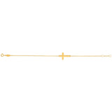 9ct Yellow Gold Silver Filled Fancy 19cm Bracelet