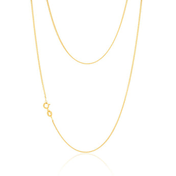 9ct Yellow Gold Silver Filled 60cm Curb Chain