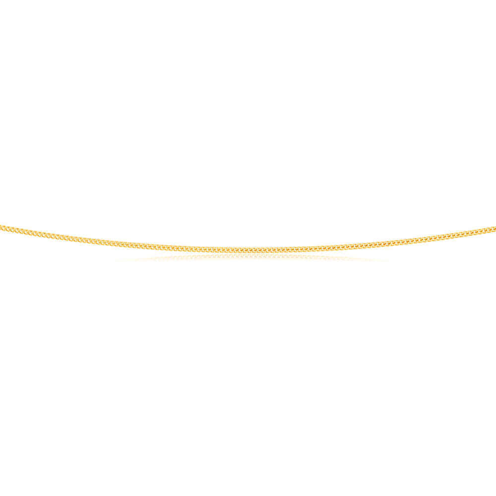 9ct Yellow Gold Silver Filled 60cm Curb Chain