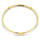 9ct Silver Filled Heart Charm Baby Bangle