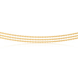 9ct Gold Silver Filled 43cm Necklace