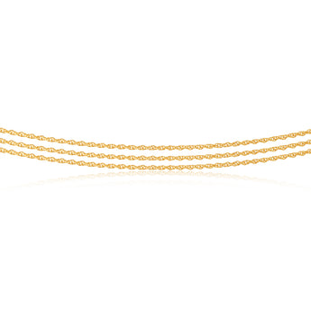 9ct Gold Silver Filled 43cm Necklace