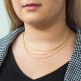 9ct Gold Silver Filled 43cm Necklace