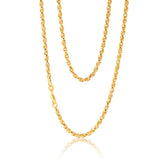 9carat Silverfilled Fancy Twist Link Chain 45cm