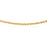 9carat Silverfilled Fancy Twist Link Chain 45cm
