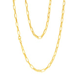 9ct Yellow Gold Silverfilled Long Belcher 60cm Chain