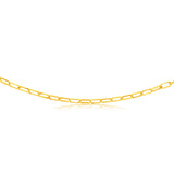 9ct Yellow Gold Silverfilled Long Belcher 60cm Chain