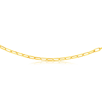 9ct Yellow Gold Silverfilled Long Belcher 60cm Chain