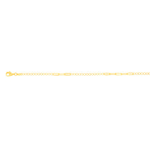 Load image into Gallery viewer, 9ct Yellow Gold Silverfilled Fancy 27cm Anklet