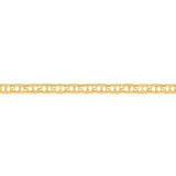 9ct Yellow Gold Silverfilled Anchor 80 Gauge 19cm Bracelet