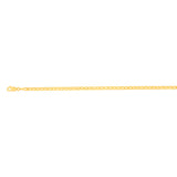 9ct Yellow Gold Silverfilled Anchor 80 Gauge 19cm Bracelet