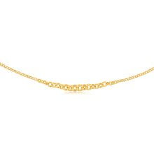 Load image into Gallery viewer, 9ct Yellow Gold Silverfilled Fancy Belcher 45cm Chain
