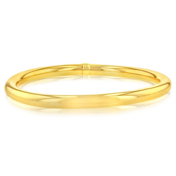 9ct Yellow Gold Silverfilled Plain Golf 65mm Bangle
