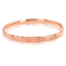 Load image into Gallery viewer, 9ct Rose Gold Silverfilled Diamond Cut Bangle