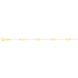 9ct Yellow Gold Silverfilled Fancy 19cm Bracelet