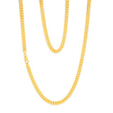 9ct Yellow Gold Silver Filled 120 Gauge 55cm Chain
