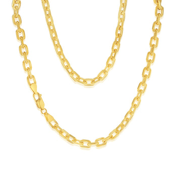 9ct Yellow Gold Silver Filled 160Gauge 45cm Chain