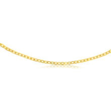 Load image into Gallery viewer, 9ct Yellow Gold Silverfilled 160Gauge 45cm Chain