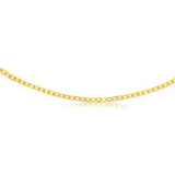 9ct Yellow Gold Silver Filled 160Gauge 45cm Chain