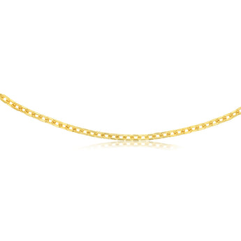 9ct Yellow Gold Silver Filled 160Gauge 45cm Chain