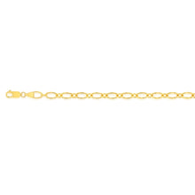 Load image into Gallery viewer, 9ct Yellow Gold Silverfilled 120 Gauge 19cm Bracelet