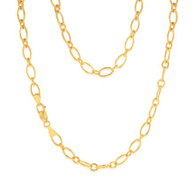 Load image into Gallery viewer, 9ct Yellow Gold Silverfilled 120 Gauge 45cm Chain