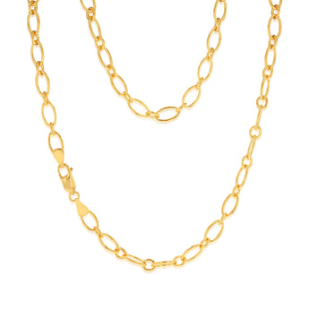 9ct Yellow Gold Silver Filled 120 Gauge 45cm Chain