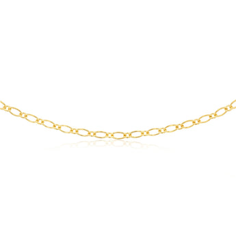 9ct Yellow Gold Silver Filled 120 Gauge 45cm Chain