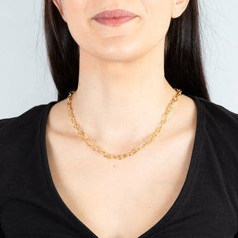 9ct Yellow Gold Silver Filled 120 Gauge 45cm Chain