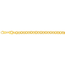 Load image into Gallery viewer, 9ct Yellow Gold Silverfilled 200Gauge 19cm Bracelet