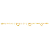 9ct Yellow Gold Silverfilled 65 Gauge Fancy 16cm Bracelet