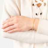 9ct Yellow Gold Silverfilled 80 Gauge Curb 19cm Bracelet