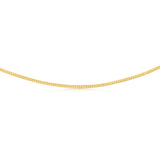 9ct Yellow Gold Silver Filled 80 Gauge Curb 45cm Chain