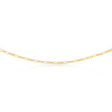 9ct Yellow Gold Silver Filled 80 Gauge 45cm Chain