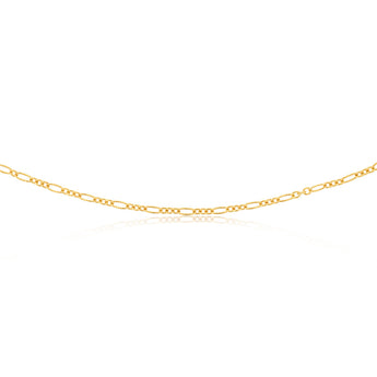 9ct Yellow Gold Silver Filled 80 Gauge 45cm Chain