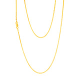 9ct Yellow Gold Silver filled 45cm Chain.