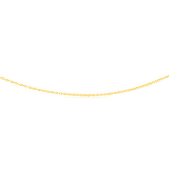 9ct Yellow Gold Silver-filled Fancy 45cm Chain