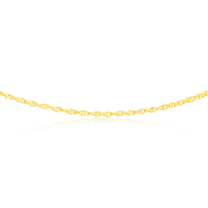 9ct Yellow Gold Silver filled 50cm Chain