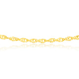 9ct Yellow Gold Silver filled 50cm Chain