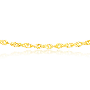 9ct Yellow Gold Silver filled 50cm Chain