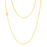 9ct Yellow Gold Silver Filled Fancy 45cm Chain