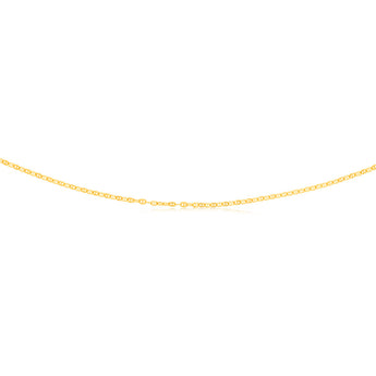 9ct Yellow Gold Silver Filled Fancy 45cm Chain