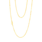 9ct Yellow Gold Silver Filled Fancy 50cm Chain
