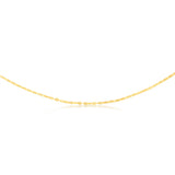 9ct Yellow Gold Silver Filled Fancy 50cm Chain