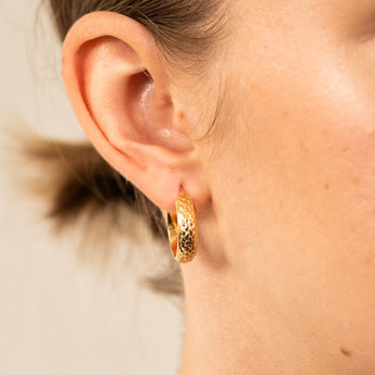 9ct Yellow Gold Silver Filled Fancy Earrings